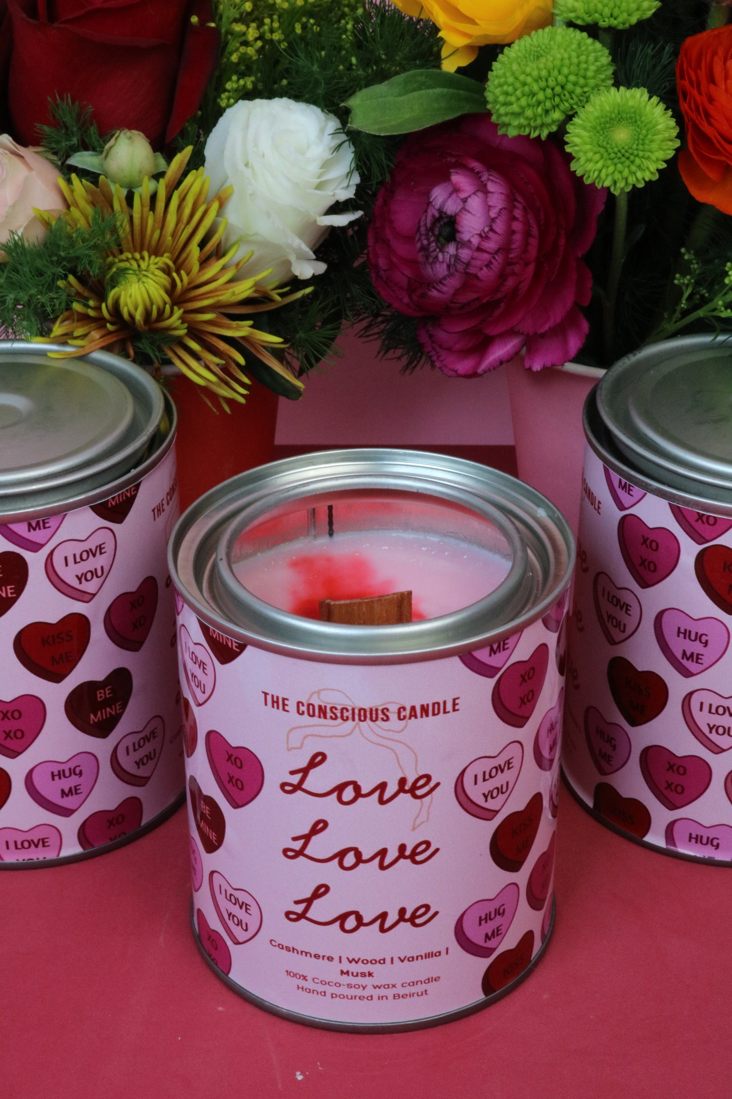 Love Love Love Candle