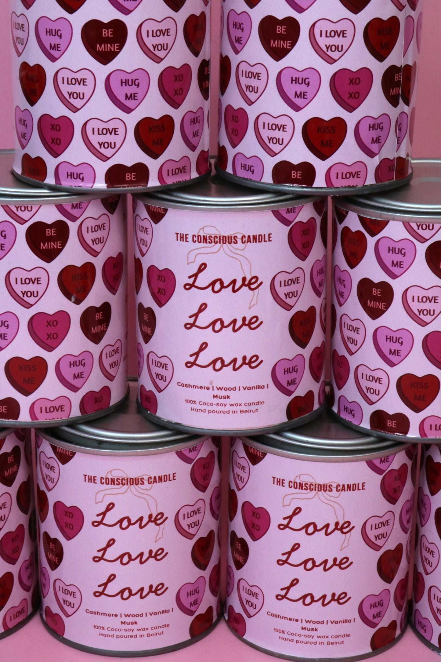 Love Love Love Candle
